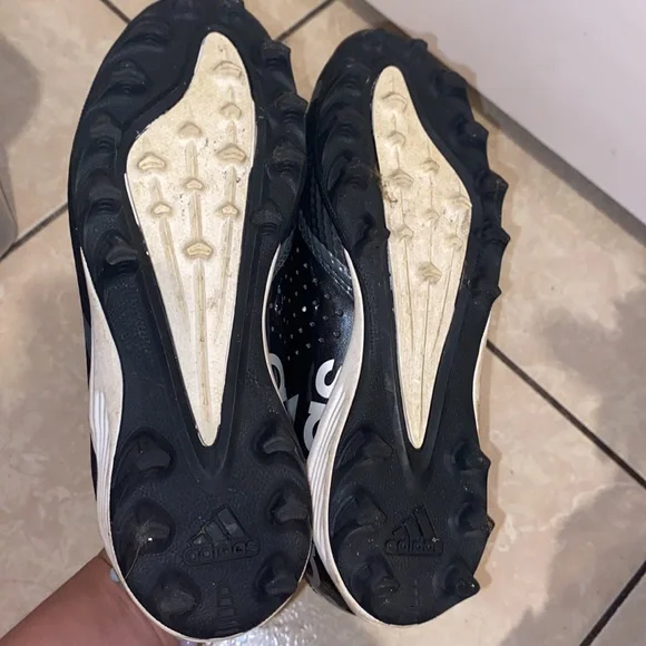 ADIDAS 5 STAR METALLIC LOW TOO BLACK SNEAKER BOYS SIZE 5